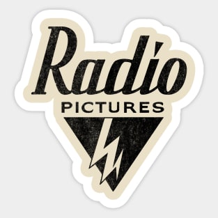 Radio Pictures 1931 Distressed graphic Sticker